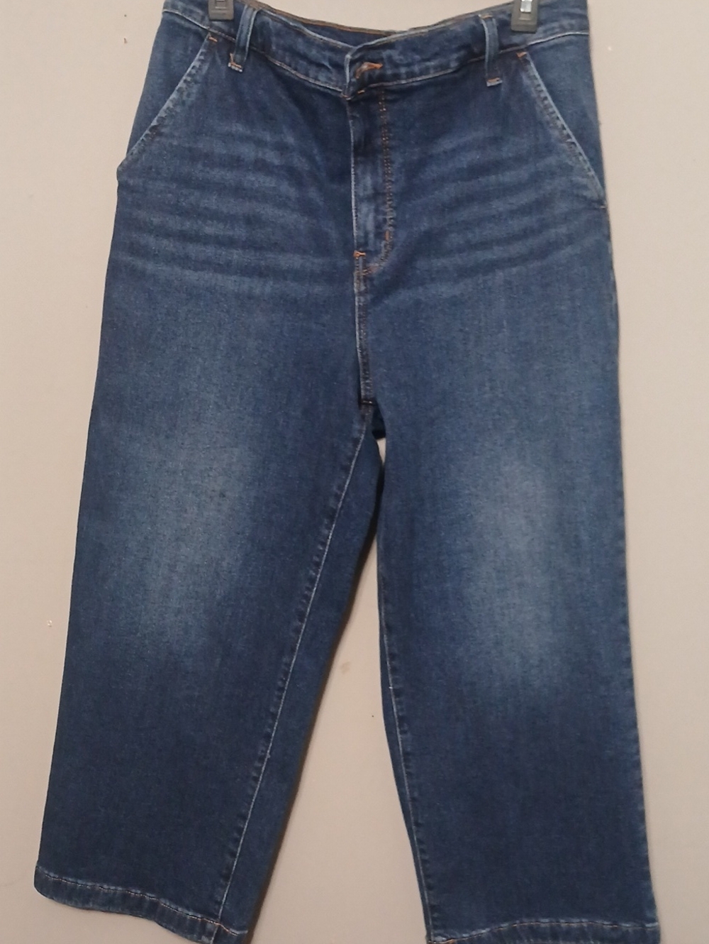Wonderly High-Rise Wide Leg Jeans - Dark Blue Wash